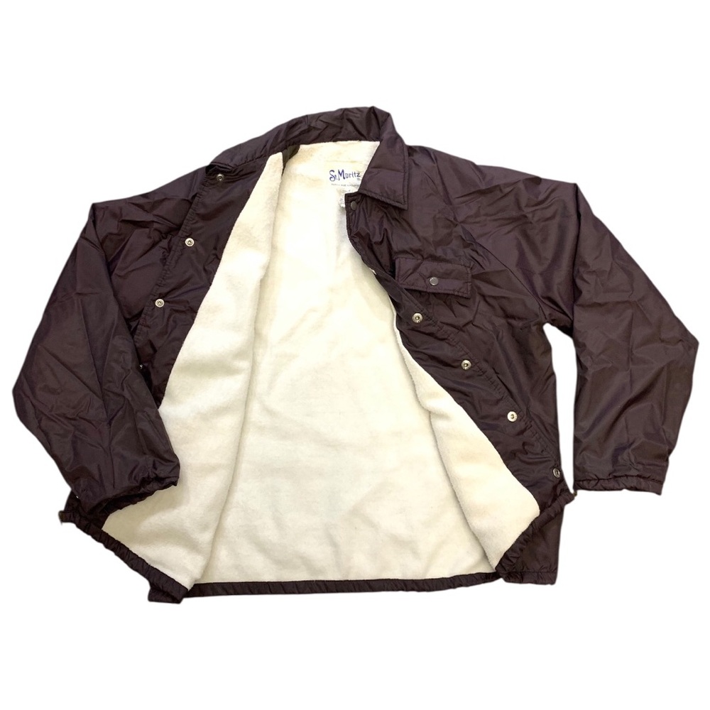Vintage St. Moritz Dark Brown Nylon Jacket XL